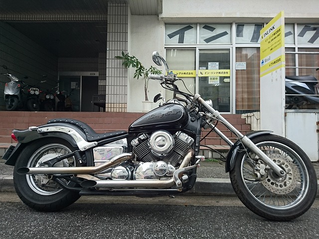 400cc ヤマハ ドラッグスターカスタム ロングフォーク 沖縄 レンタルバイクのインリンク 格安 最安宣言中